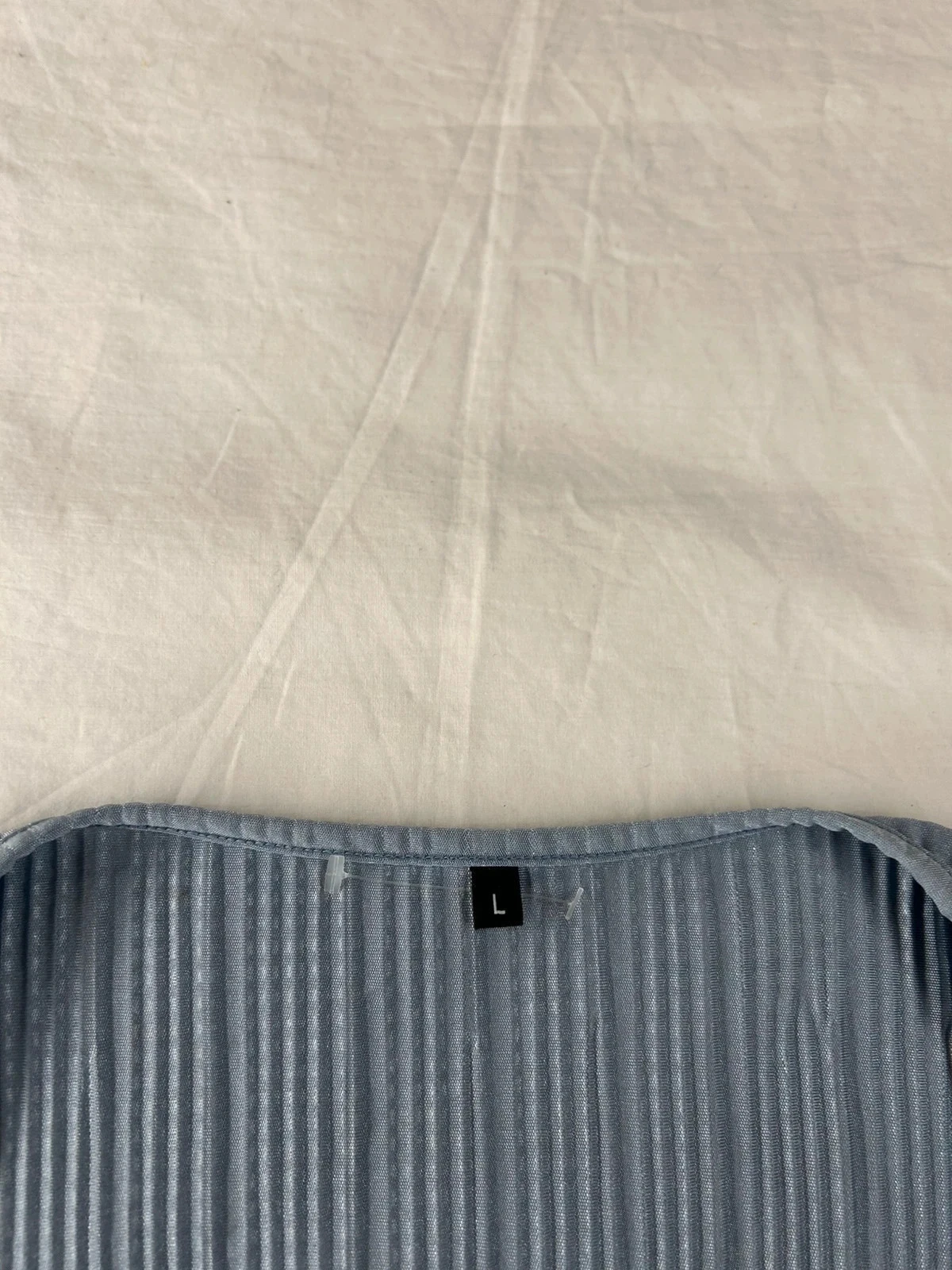 Vestido vintage azul claro tamanho L – photo 6